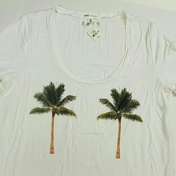 Graphic Tee - Pink Victoria's Secret shirt top NWT - Picture 2 of 7